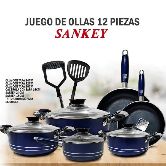 Ollas 12 Piezas Antiadherente