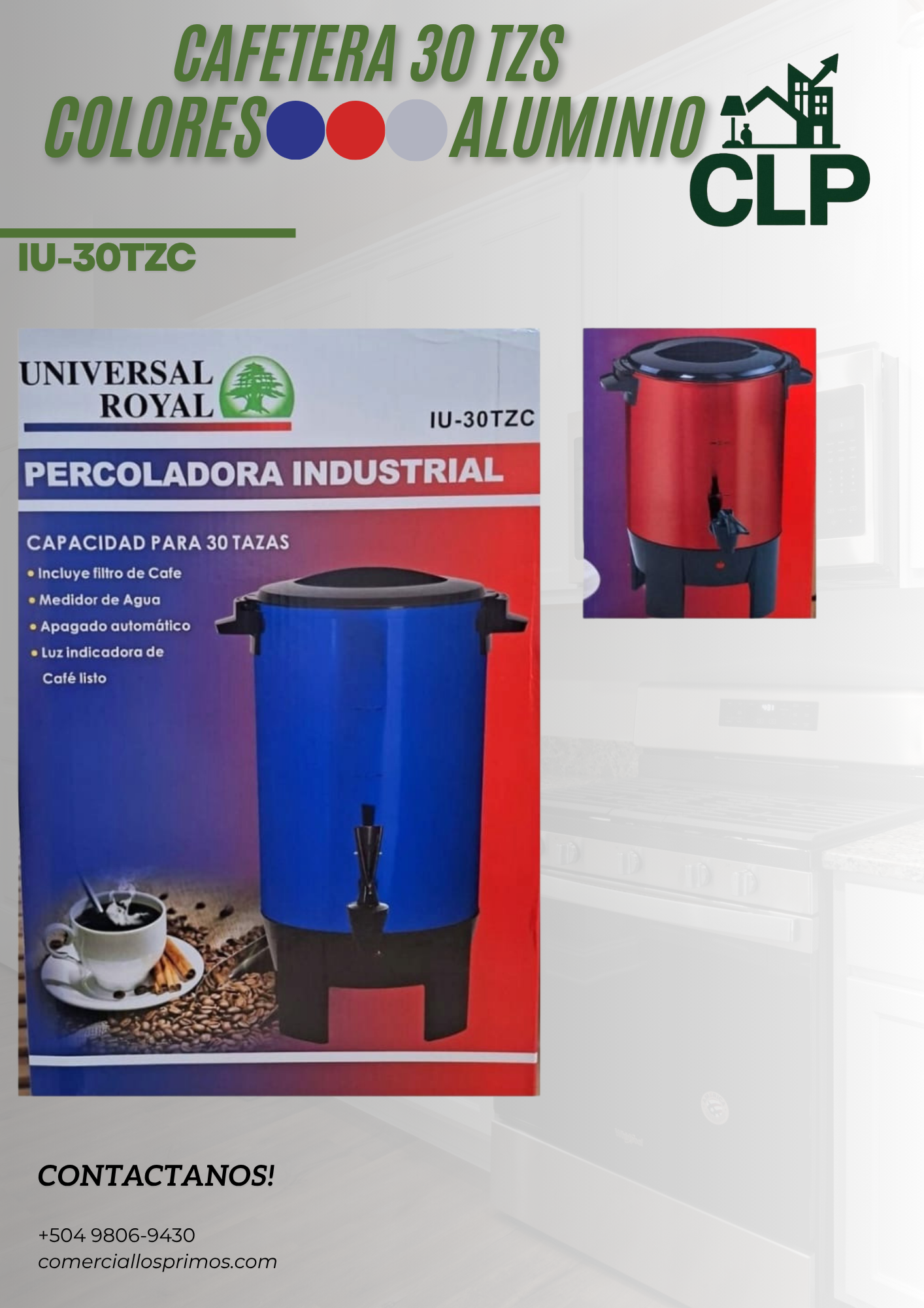 Percoladora 30 Tazas