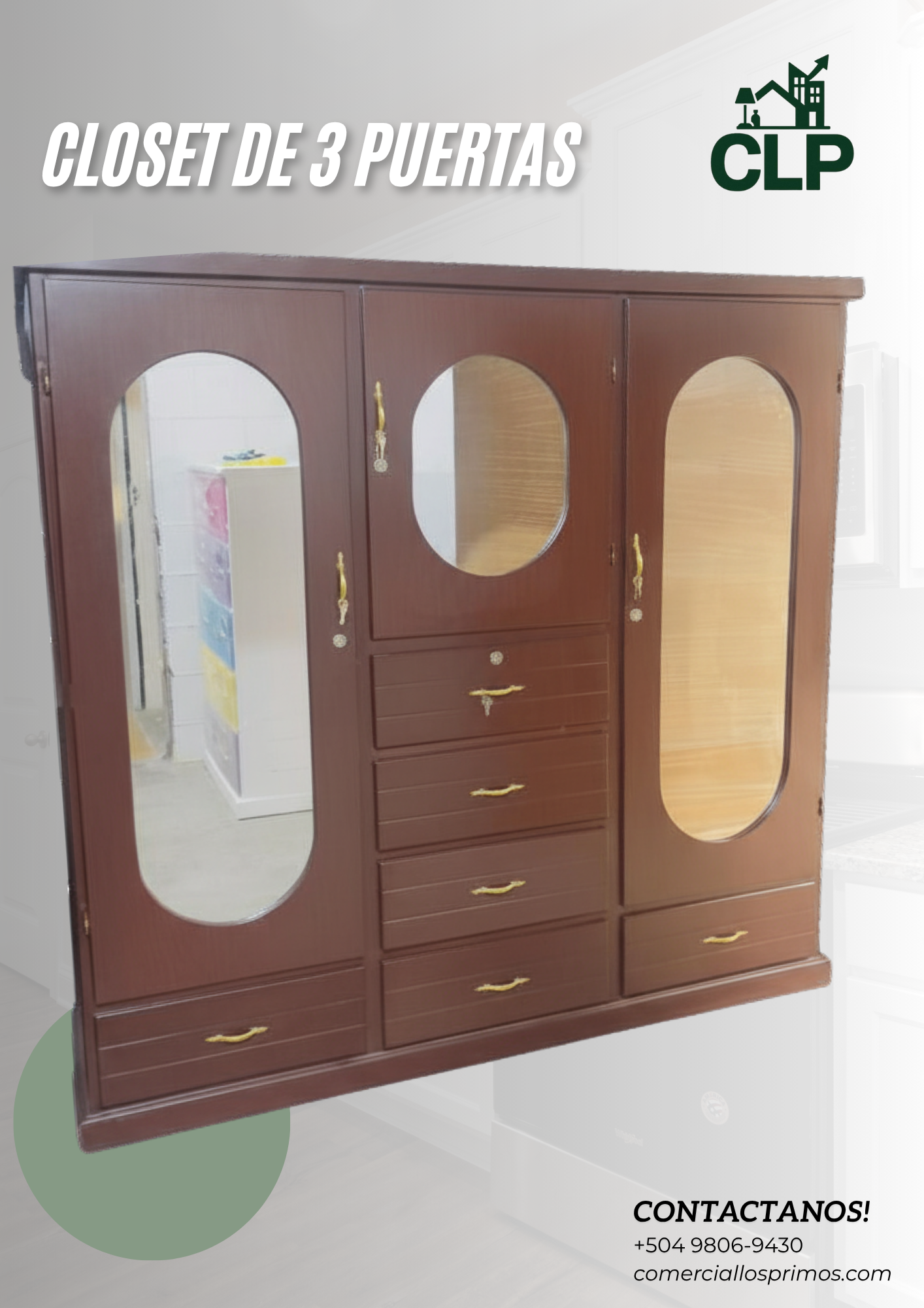 Closet 3 Puertas Sencillo