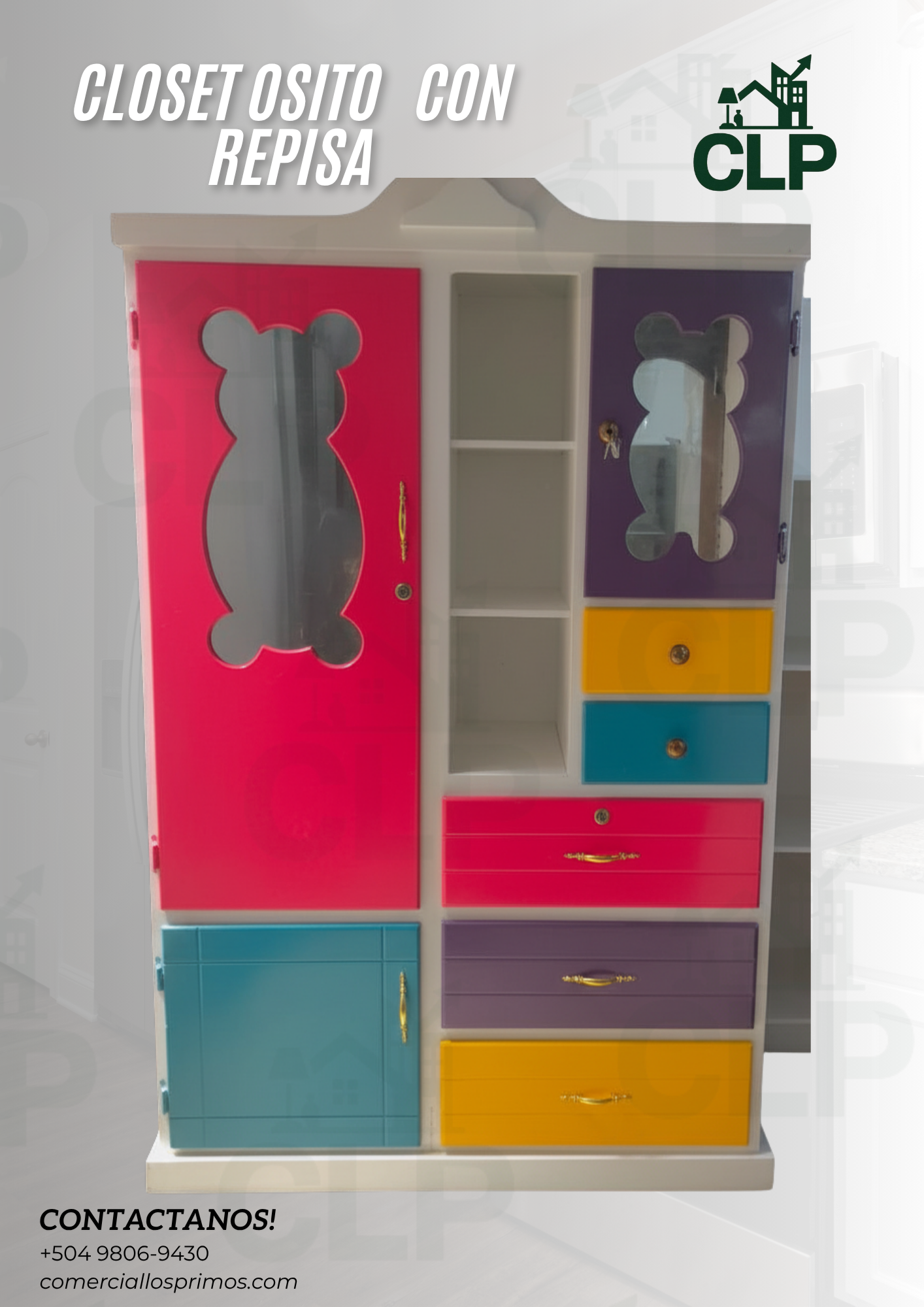 Closet De Osito Con Repisa