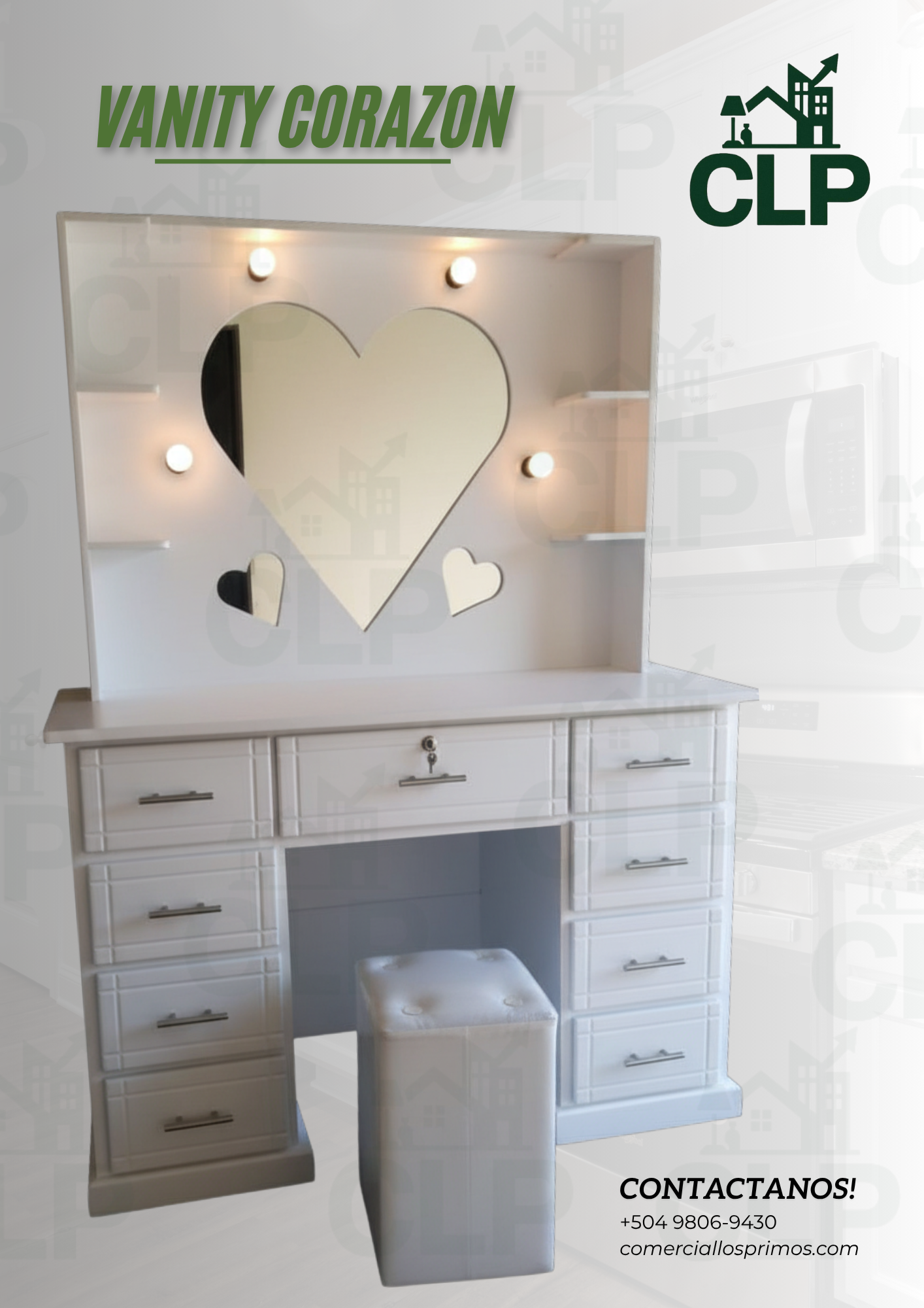 Tocador Estilo Corazones