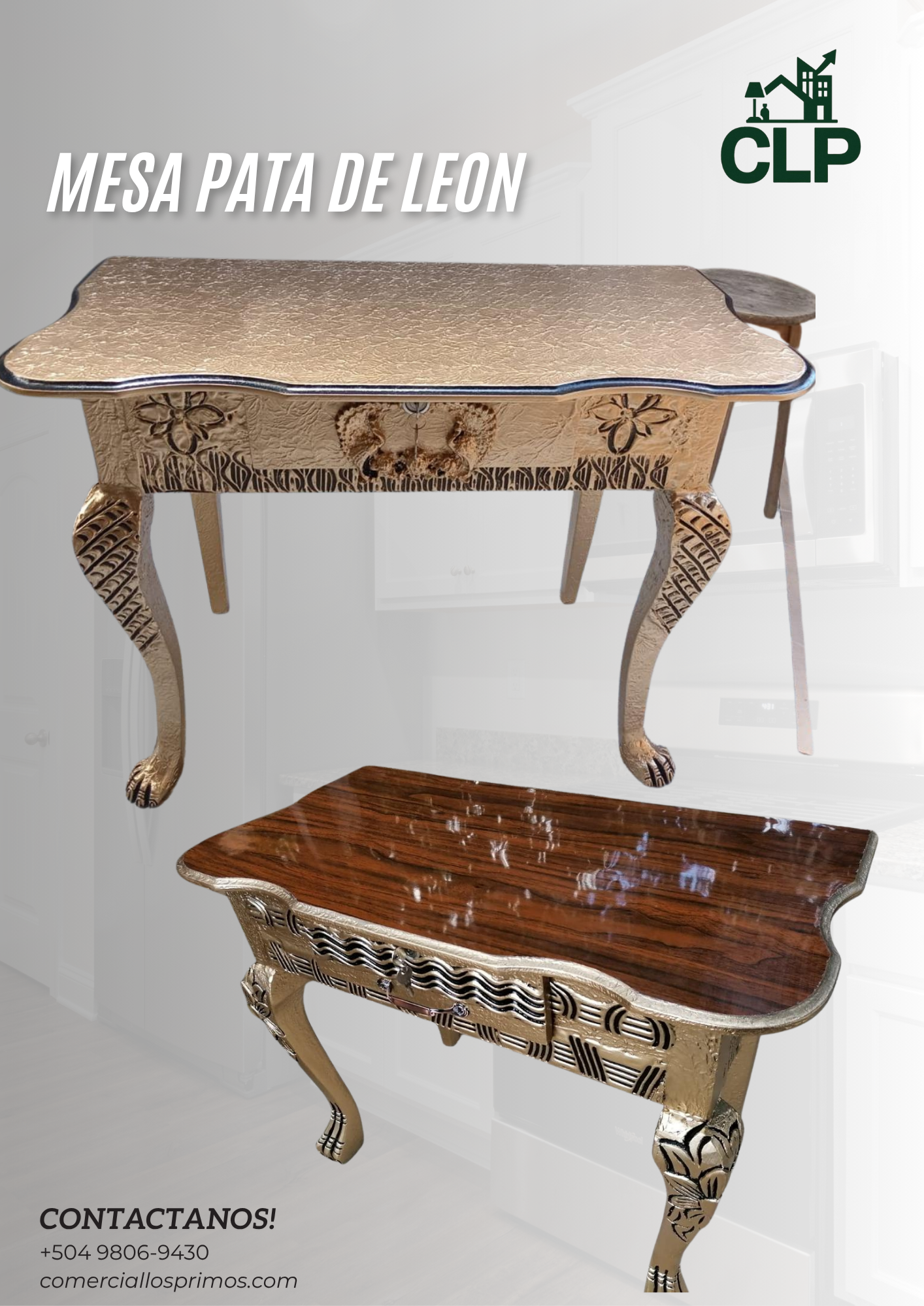 Espejo + Mesa Pata de Leon